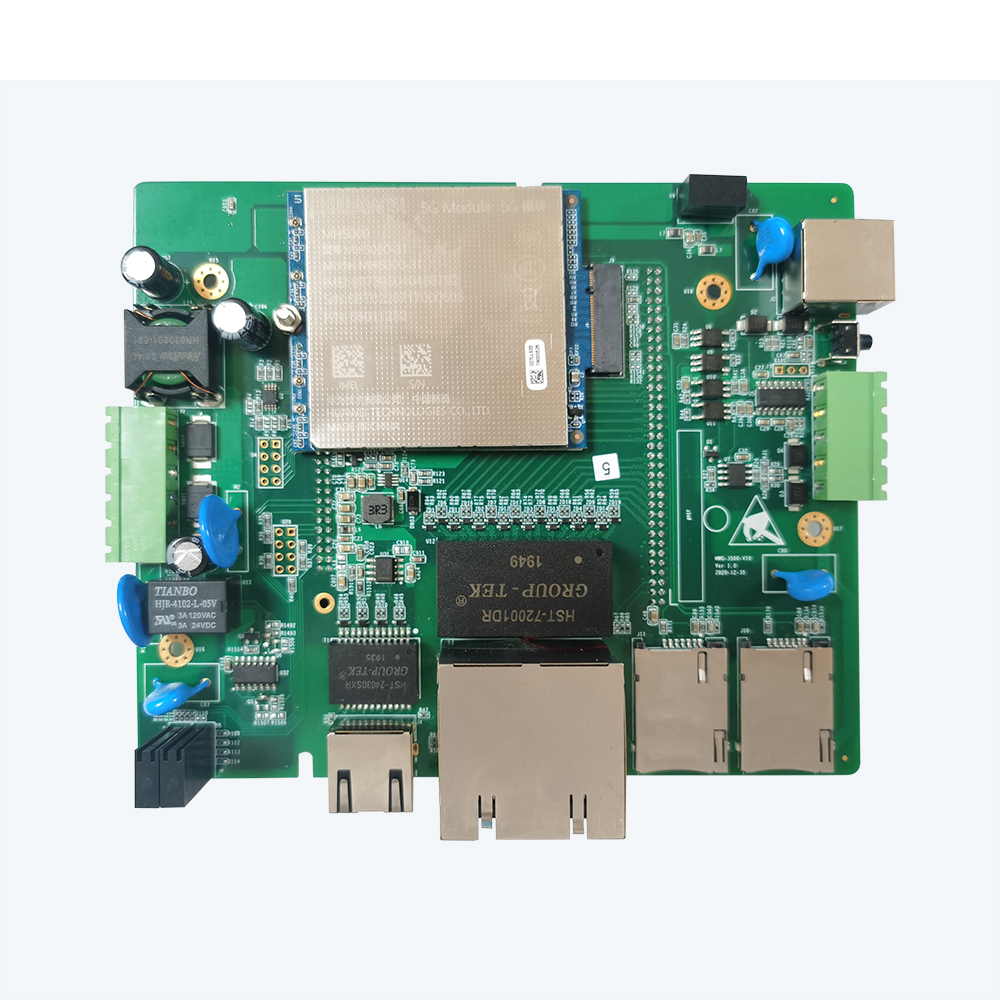 智慧物流定制-YK-3500C 卡轨式工业无线5G+WIFI5路由器核心模块-YK-3500C